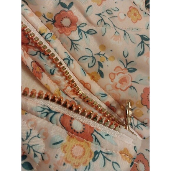 Nicole Miller Baby Girl's Winter Coat 24M Floral Ruffle Sherpa Lined Warm Cozy - Picture 5 of 5